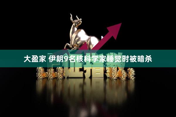 大盈家 伊朗9名核科学家睡觉时被暗杀