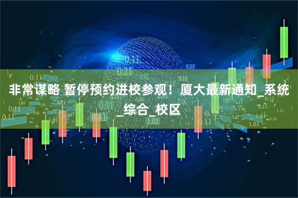 非常谋略 暂停预约进校参观！厦大最新通知_系统_综合_校区