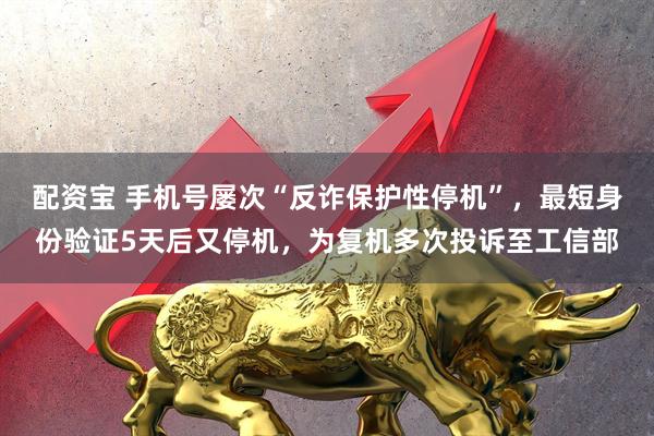 配资宝 手机号屡次“反诈保护性停机”，最短身份验证5天后又停机，为复机多次投诉至工信部